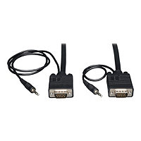 Tripp Lite VGA Coax High Resolution Monitor Cable Audio HD15 3.5mm M/M 25ft