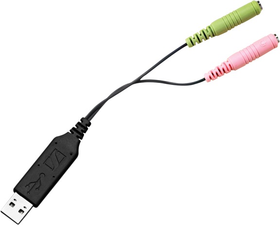Sennheiser UUSB4 3.5mm Dual Jacks to USB Adapter