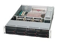 Supermicro SC825 TQ-R720LPB - rack-mountable - 2U - extended ATX