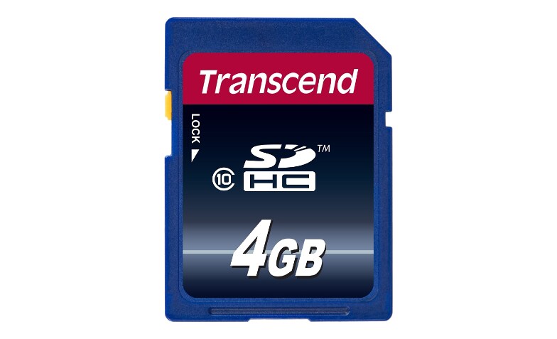 Transcend - flash memory card - 4 GB - microSDHC - TS4GUSDC4 - Memory Cards  