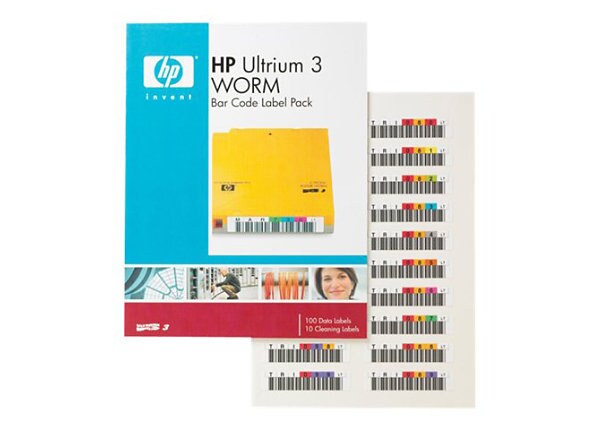 HPE Ultrium 3 WORM Bar Code Label Pack - barcode labels