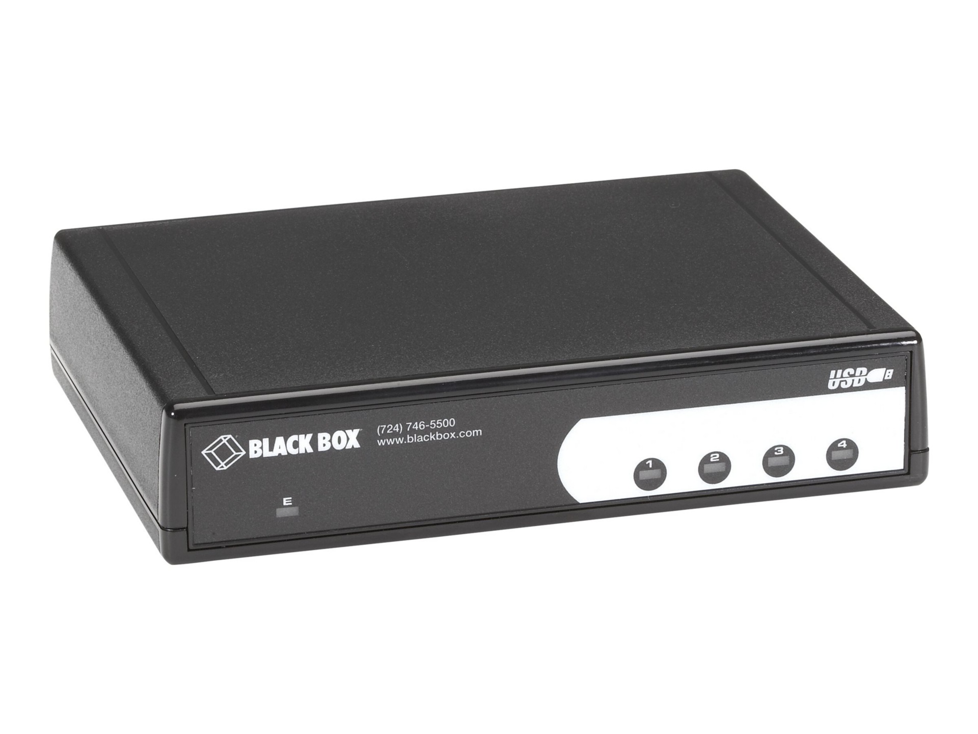 Black Box 4-Port USB to RS-232, RS422/485 Adapter / Converter 4 x DB9 Male