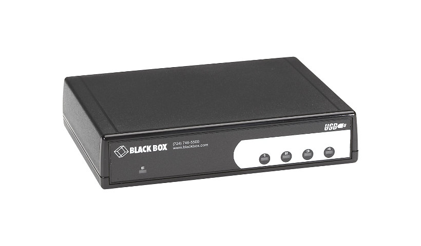 Black Box 4-Port USB to RS-232, RS422/485 Adapter / Converter 4 x DB9 Male