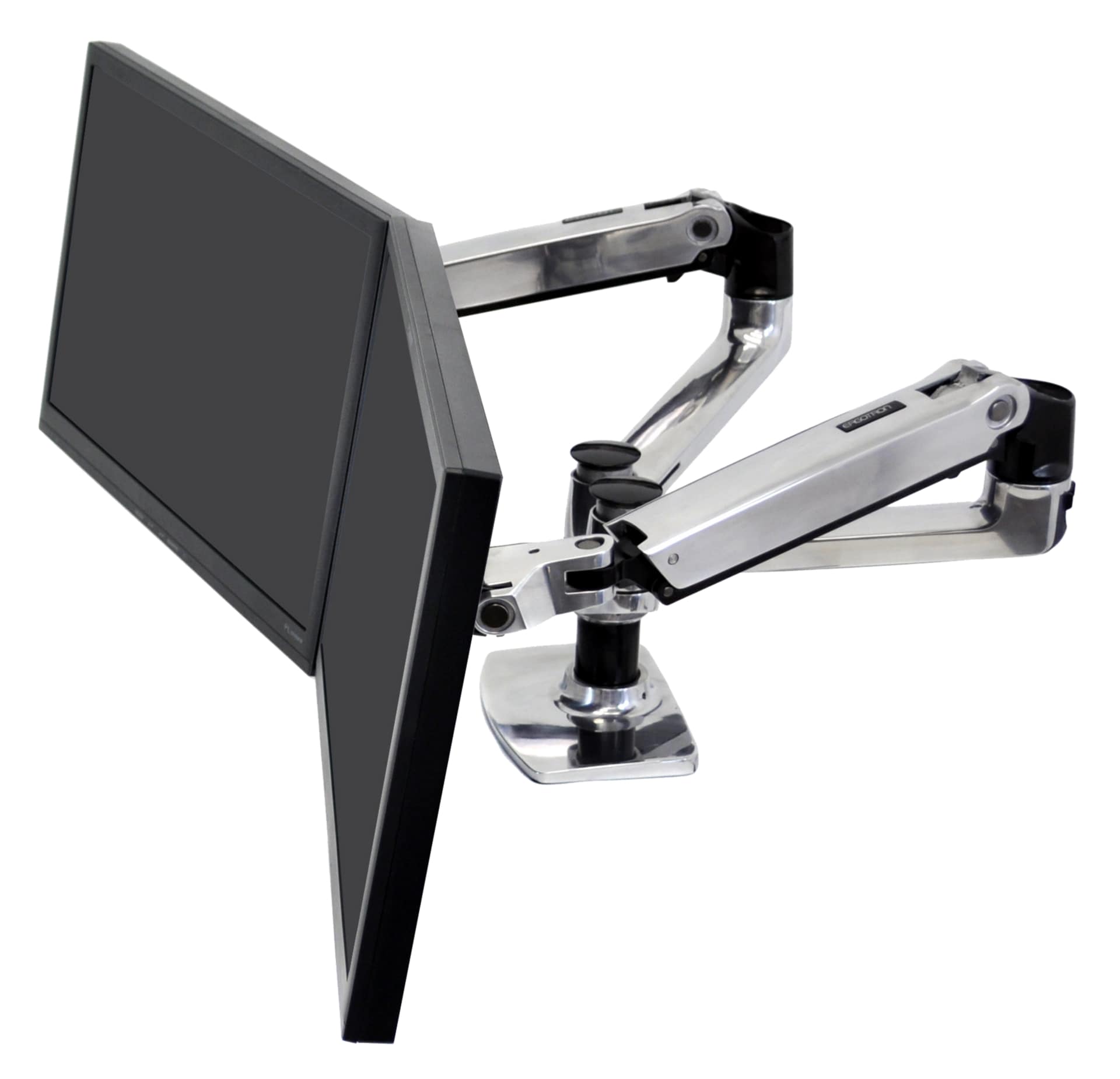 Ergotron LX Dual Side-by-Side Arm mounting kit - Patented Constant Force Te