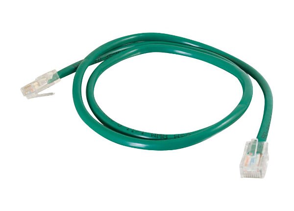 C2G Cat5e Non-Booted Unshielded (UTP) Network Patch Cable - patch cable - 2.1 m - green