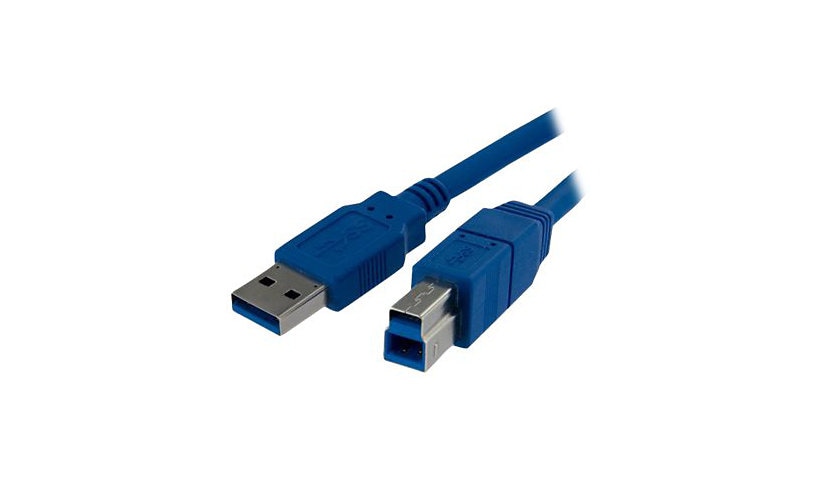 StarTech.com SuperSpeed USB 3.0 (5Gbps) Cable A to B - USB 3.0 A (M) to USB 3.0 B (M) - 480 MBytes/s or 4,8 Gbps - 3 ft