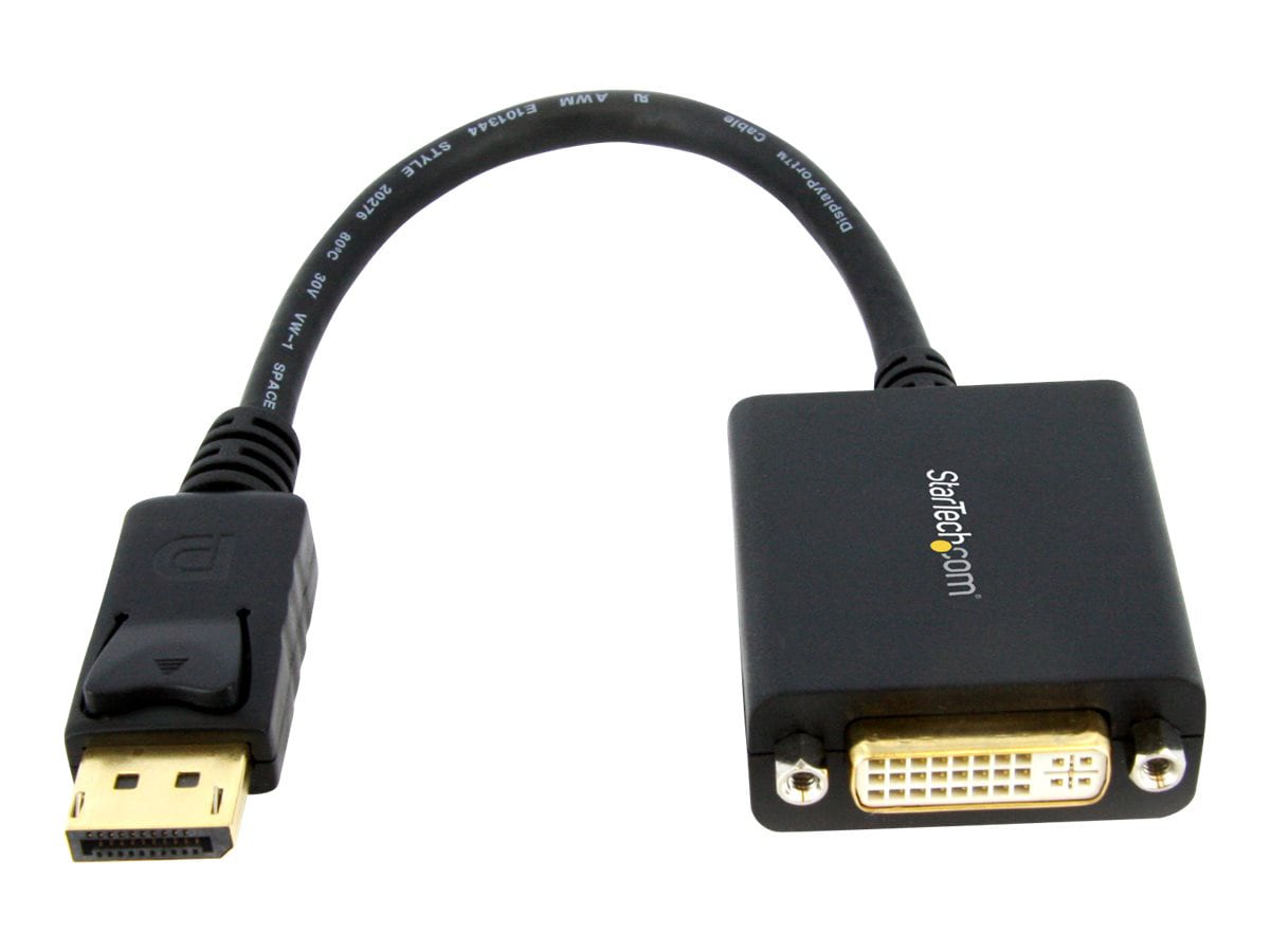 StarTech.com DisplayPort to DVI Adapter - DP 1.2 to DVI-D Converter Dongle