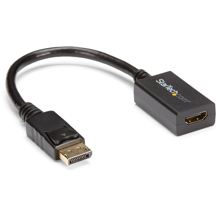 StarTech.com DisplayPort to HDMI Adapter, 1080p DP to HDMI Video Converter, DP to HDMI Monitor/TV Dongle, Passive,