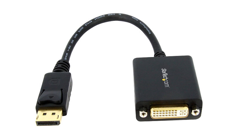StarTech.com DisplayPort to DVI Adapter - DP 1.2 to DVI-D Converter Dongle