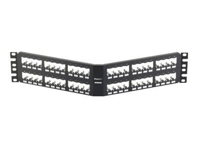 Panduit MINI-COM All Metal Shielded Modular Patch Panel - patch panel - 2U - 19"
