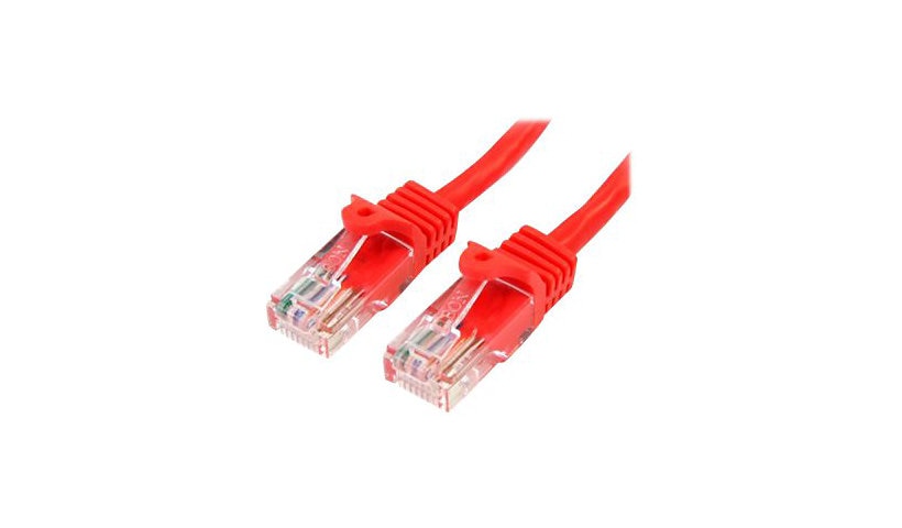StarTech.com 30 ft Red Snagless Cat5e UTP Patch Cable