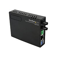 StarTech.com 10/100 MM Fiber Copper Fast Ethernet Media Converter ST 2 km