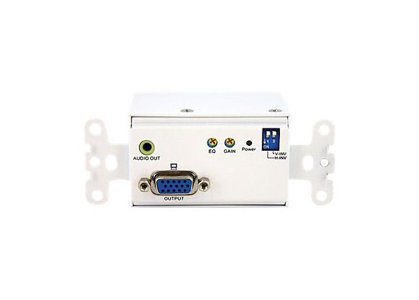 StarTech.com VGA Wall Plate Video Extender Receiver over Cat 5 w/ Audio - video/audio extender