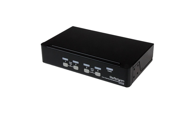 StarTech.com Rackmount 4-Port USB VGA KVM Switch with OSD - 1U KVM Switch