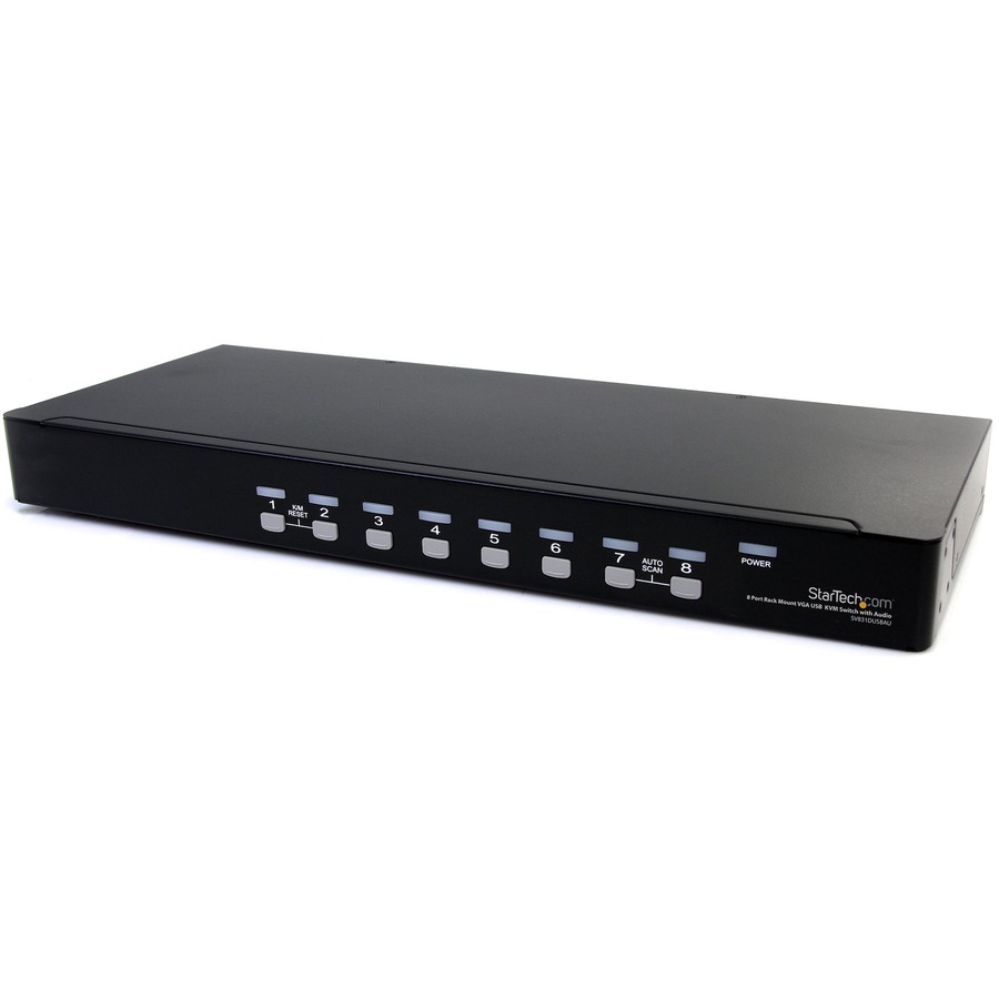 Thumbnail 4 of 4 for StarTech.com 8 Port VGA KVM Switch - 1U Rack Mount - USB VGA KVM Switch with Audio - 1920 x 1440 , TAA @60hz - KVM