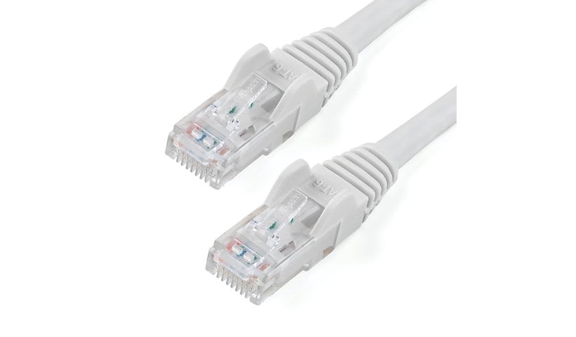 StarTech.com 10ft CAT6 Ethernet Cable White Snagless UTP CAT 6 Gigabit Cord/Wire 100W PoE 650MHz