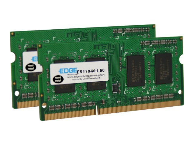 EDGE - DDR3 - kit - 8 GB: 2 x 4 GB - SO-DIMM 204-pin - 1333 MHz / PC3-10600 - unbuffered