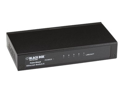 Black Box Palm-Sized Ethernet Switch - switch - 5 ports - desktop