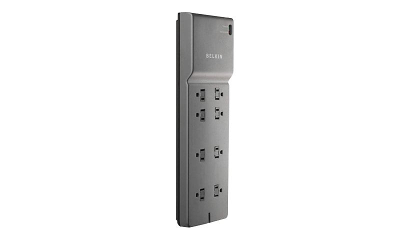 Belkin 8 Outlet Home/Office Surge Protector - 8 foot cable  - 2500 Joules - Black