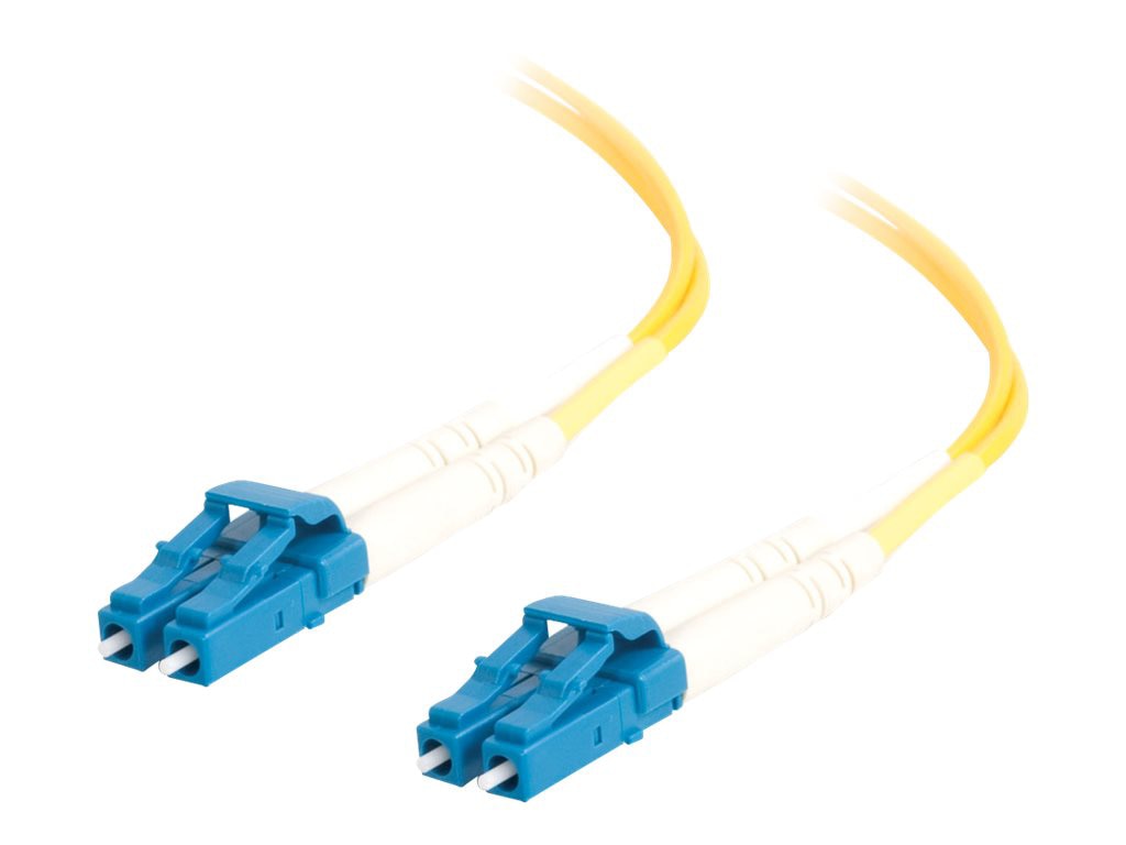 C2G 8m LC-LC 9/125 Duplex Single Mode OS2 Fiber Cable - Yellow - 26ft - patch cable - 8 m - yellow