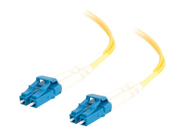 C2G 8m LC-LC 9/125 Duplex Single Mode OS2 Fiber Cable - Yellow - 26ft
