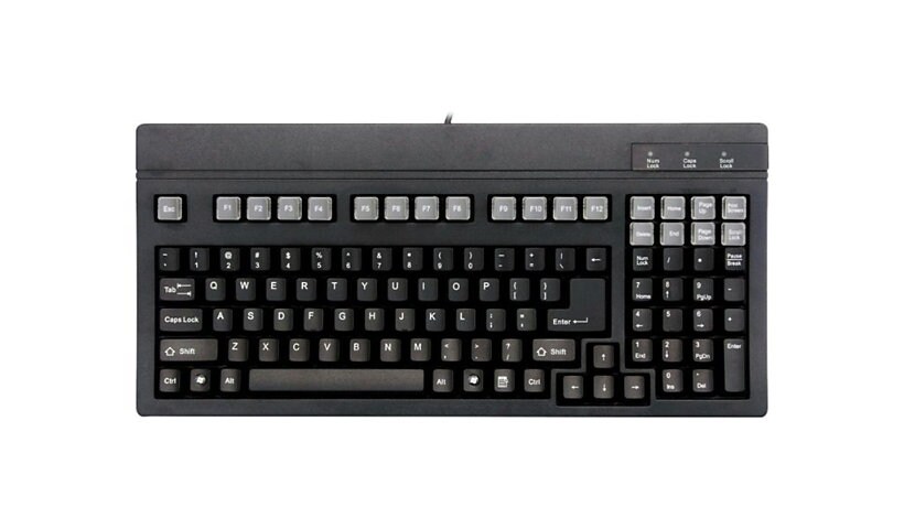 SolidTek POS/Rack Mount KB-700BU - keyboard - black