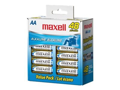 Maxell LR6 AA Batteries 48-Pack