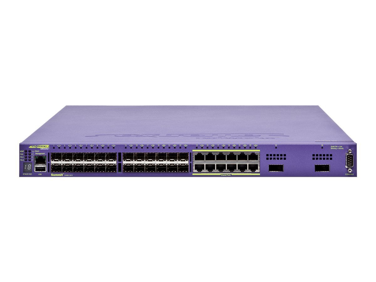 Extreme Networks Summit X480-24x - switch - 24 ports - managed - rack-mountable
