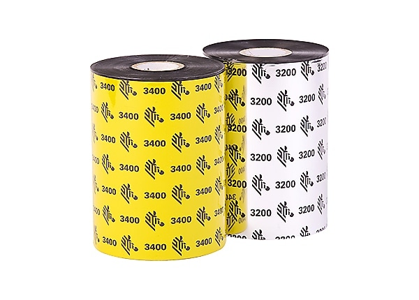 Zebra 5555 Wax/Resin - 1 - black - print ribbon