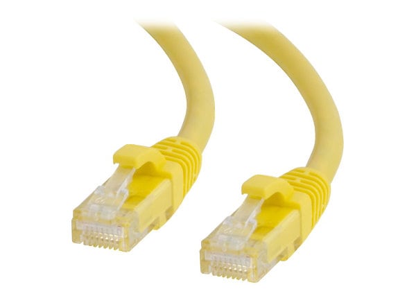 C2G 75FT CAT6 SNAGLES PATCH M YELLOW