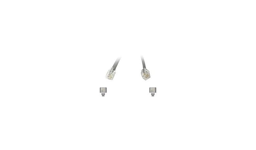 C2G Modular - phone cable - 22.9 m - silver