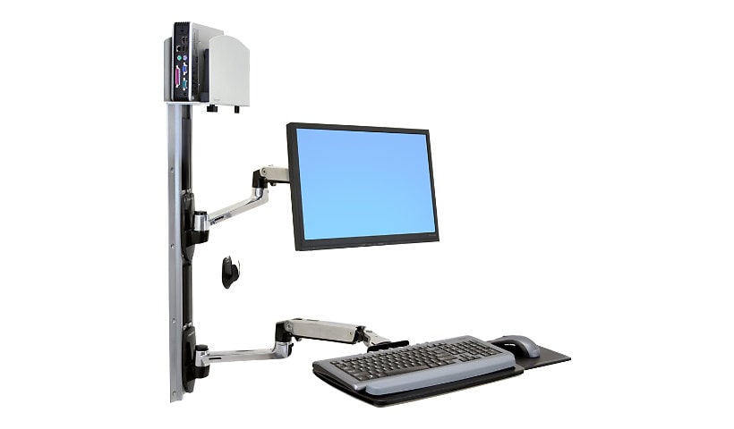 Ergotron LX Wall Mount System - mounting kit - Patented Constant Force Tech