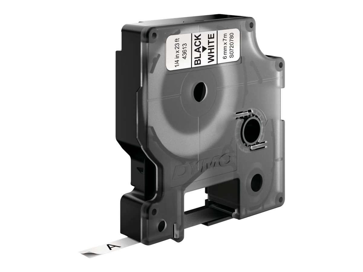 DYMO D1 Standard - label tape - 1 cassette(s) - Roll (0.23 in x 23 ft)