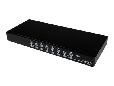 StarTech.com 16 Port 1U Rackmount USB KVM Switch with OSD