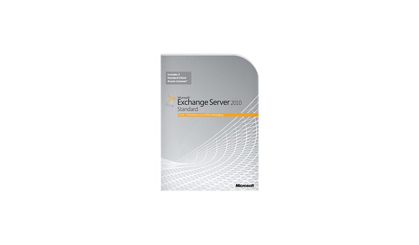 Microsoft Exchange Server 2010 Standard CAL - license - 5 user CALs