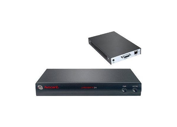 Avocent LongView IP Dual Head Digital Extender Transmitter and Receiver - monitor/USB/audio extender