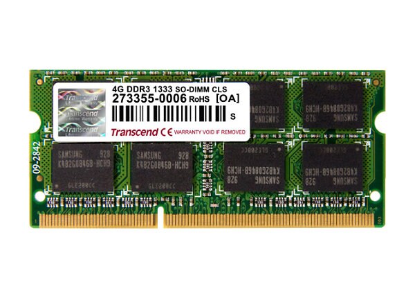 Transcend - DDR3 - 4 GB - SO-DIMM 204-pin
