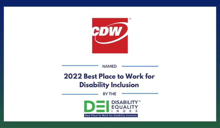 CDW Earns a Top Score on the 2022 Disability Equality Index®