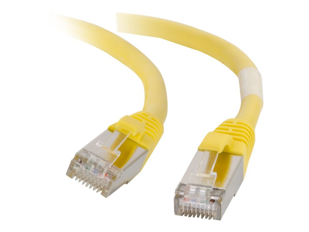 C2G 75ft Cat5e Snagless Shielded (STP) Ethernet Network Patch Cable - Yello