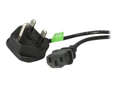 StarTech.com 6ft (1.8m) UK Computer Power Cable, 18AWG, BS 1363 to C13 Cord