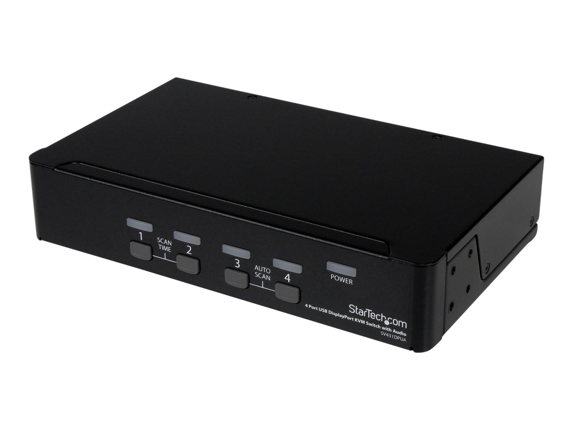 StarTech.com 4 Port USB DisplayPort KVM Switch with Audio - w/ USB 2.0 Hub