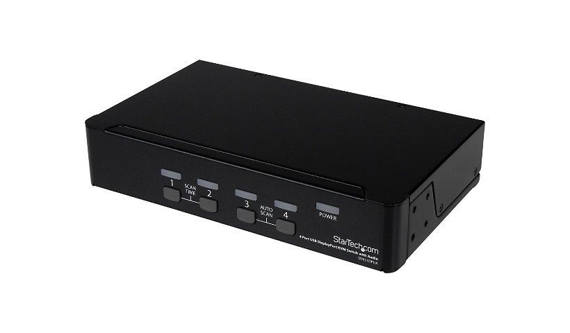 Commutateur USB DisplayPort KVM 4 port(s) avec audio de StarTech.com