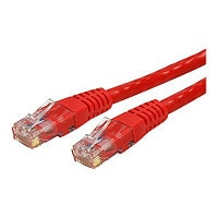 StarTech.com CAT6 Ethernet Cable 25' Red 650MHz Molded Patch Cord PoE++