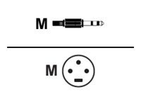 REVOLABS 6FT 3.5M MALE TO XLR MALE