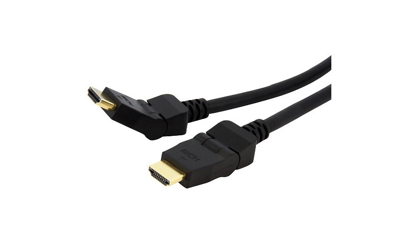 StarTech.com 6ft Swivel HDMI Cable Rotating 4K HDMI Pivot Connector Cable