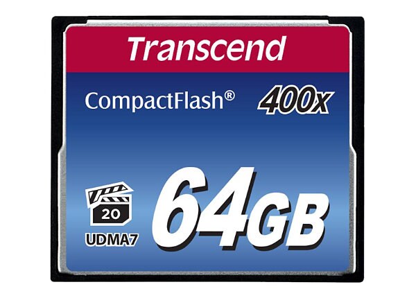 Transcend - flash memory card - 64 GB - CompactFlash