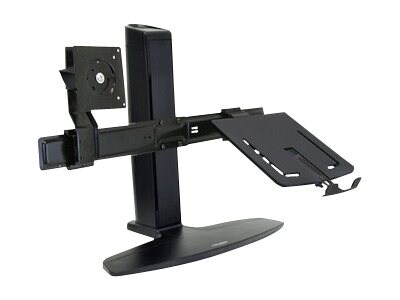 Ergotron Neo-Flex Combo Lift Stand - stand - for LCD display / notebook - black