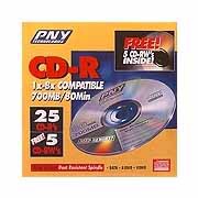 PNY CD-R/CD-RW Combo with Free CD Portfolio Case