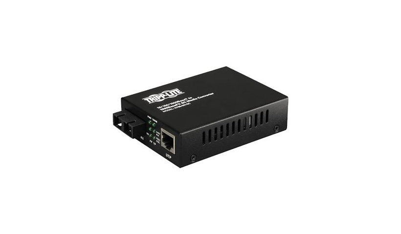 Tripp Lite Fiber Optic 10/100/1000 to 1000BaseLX SC Gigabit Multimode Media Converter 2km 1310nm - fiber media converter