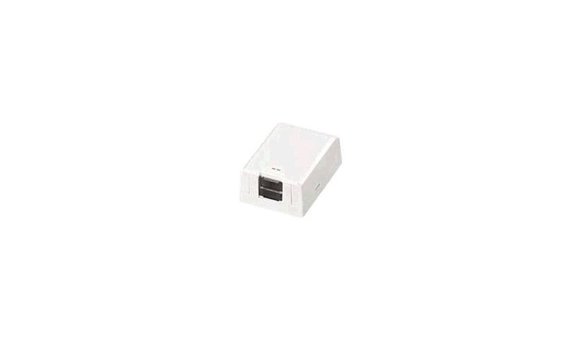 Panduit MINI-COM Shuttered Surface Mount Box - surface mount box